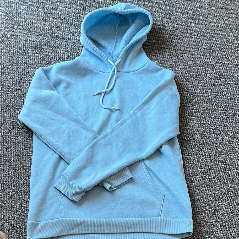 Light Blue fleece hoodie